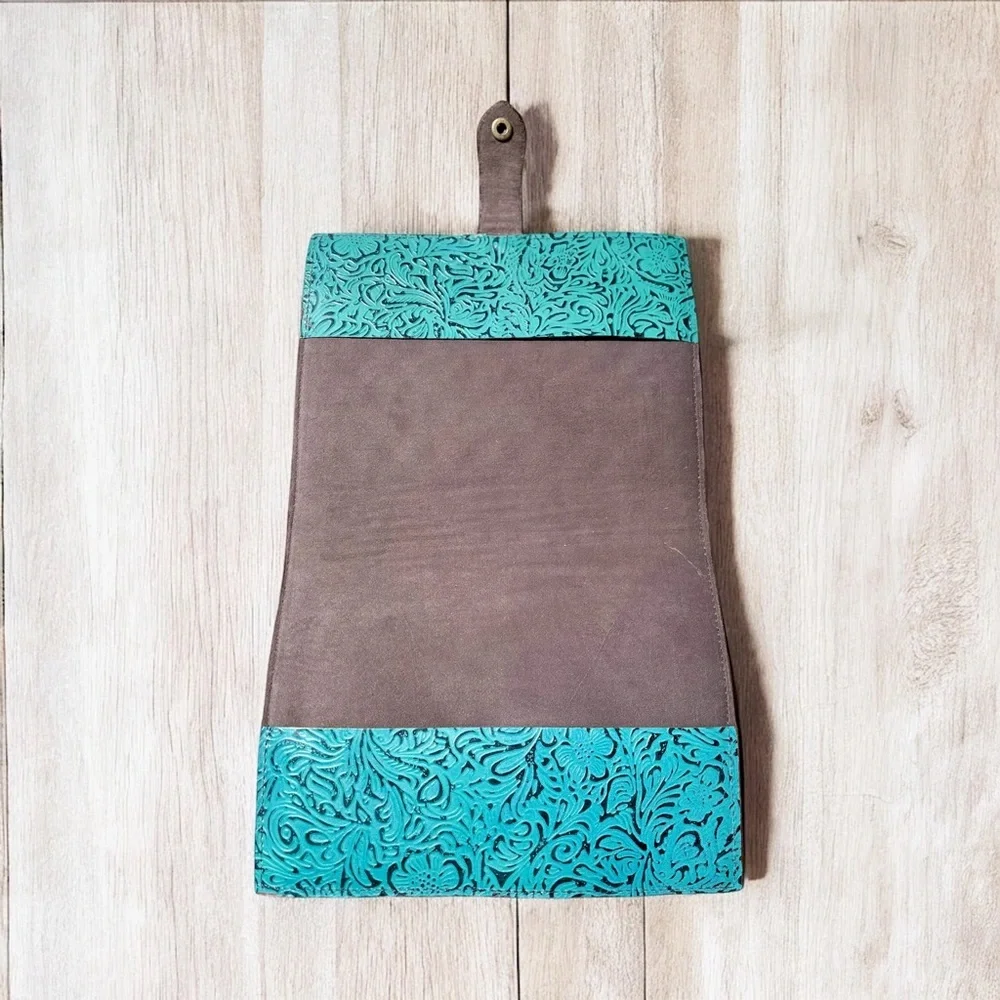 Aztec Hand painted & Hand Tooled Bible Cover